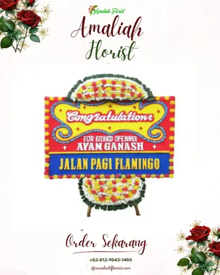 Sewa Papan Bunga Golan